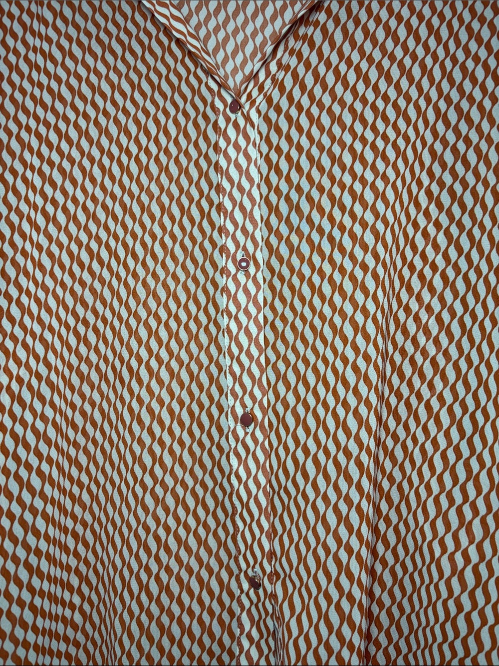dark orange boutique blouse - Picture 3 of 5